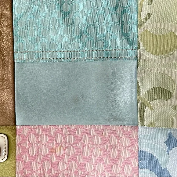 Vintage y2k Patchwork Coach Tote Bag - Picture 4 of 5